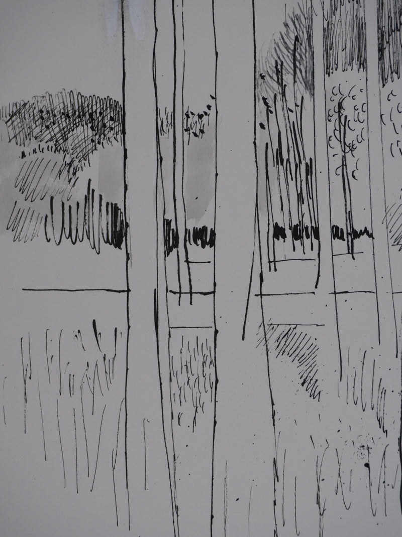 Maurice GENIS : Le petit bois, Dessin original signé