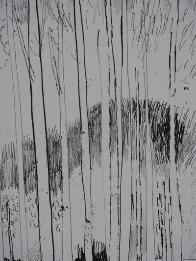 Maurice GENIS : Le petit bois, Dessin original signé