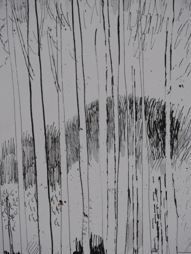 Maurice GENIS : Le petit bois, Dessin original signé