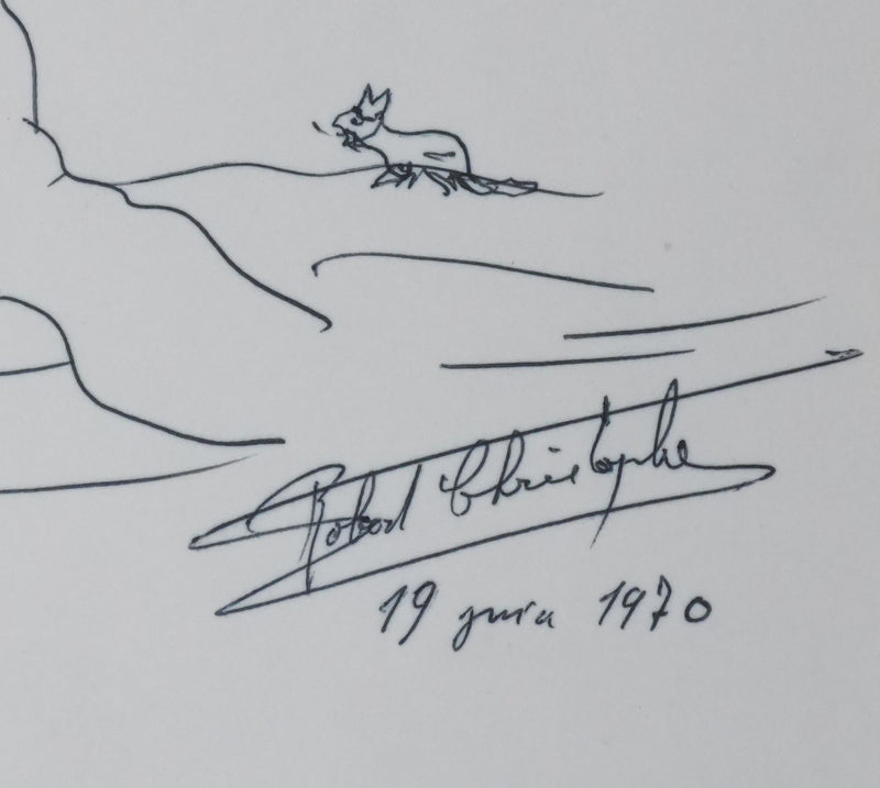 Autographe original de Robert CHRISTOPHE (photo de détail 2) - Crédit photo : Galerie Art.Paris