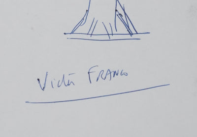Autographe original de Victor FRANCO (photo de détail 2) - Crédit photo : Galerie Art.Paris