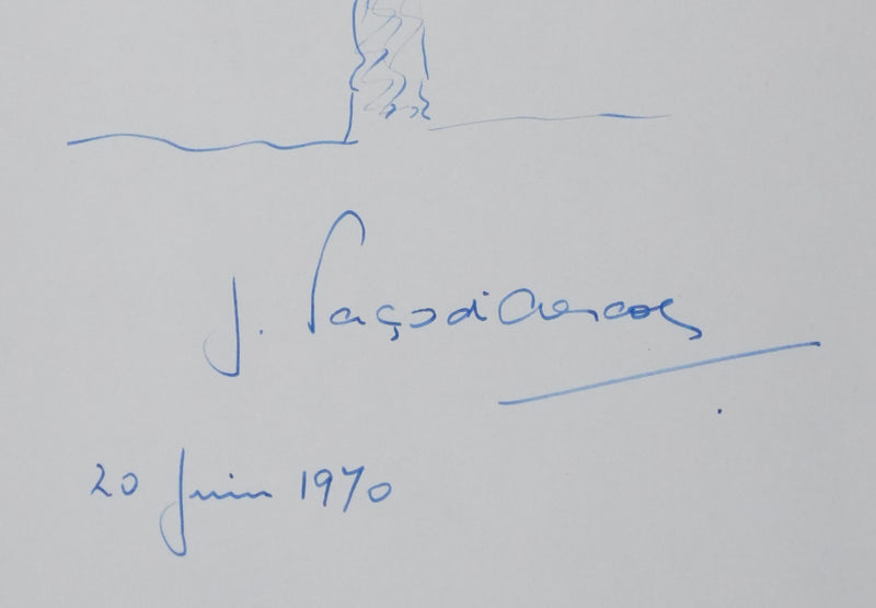 Autographe original de M. J. PACO D&