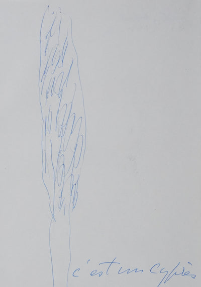 Juliette ACHARD : C'est un cyprès, Autographe et dessin original signé