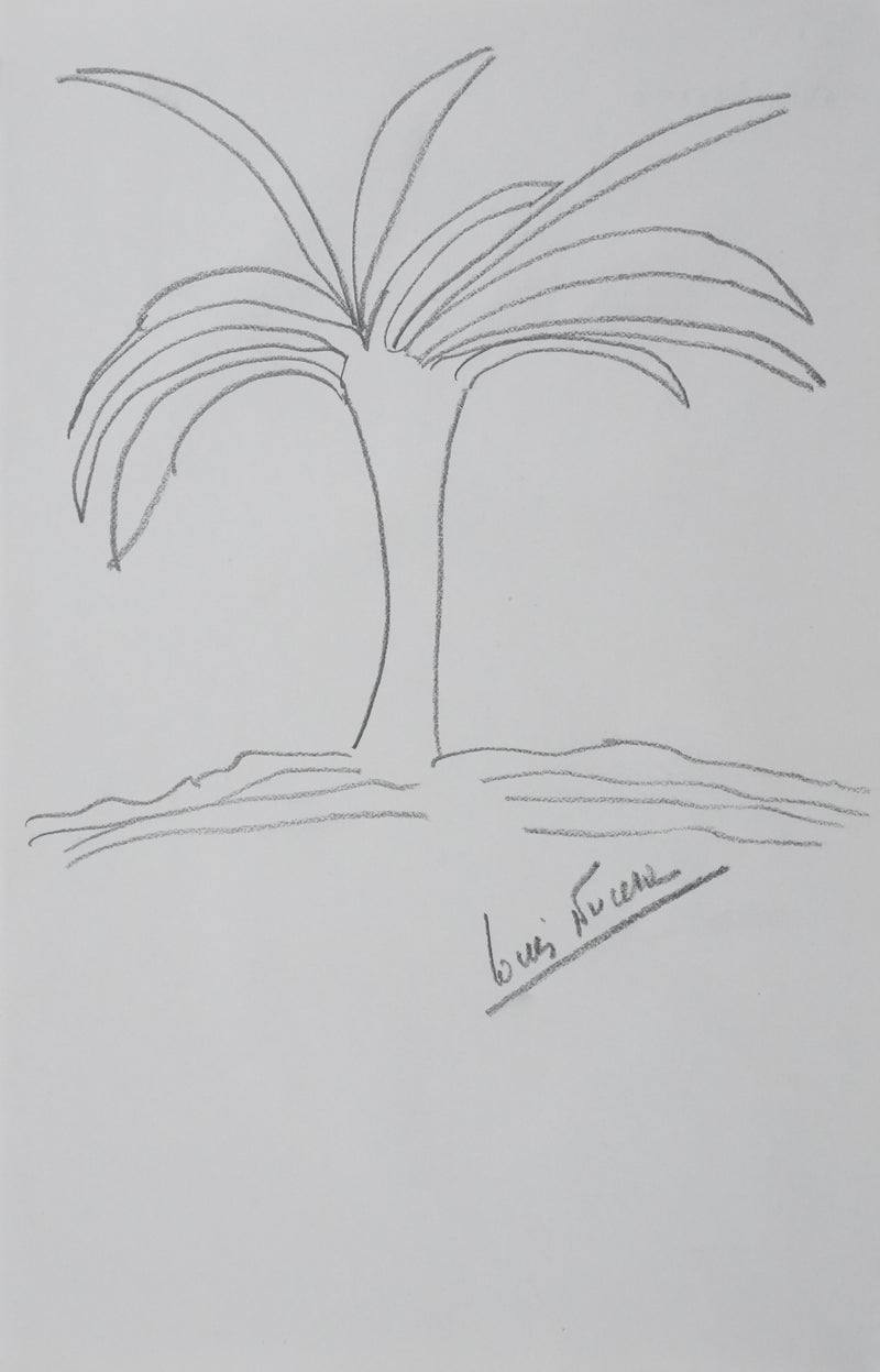 Autographe original de Louis NUCERA (vue générale) - Crédit photo : Galerie Art.Paris