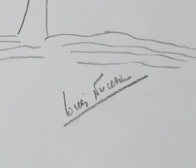 Autographe original de Louis NUCERA (photo de détail 2) - Crédit photo : Galerie Art.Paris