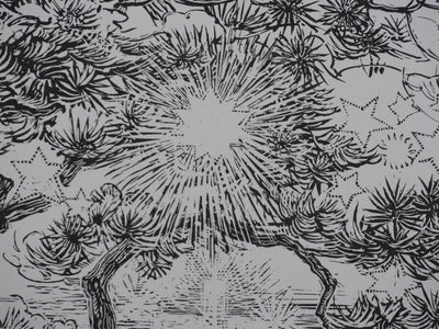 Léon HECK : Paysages mystique, Lithographie originale signée
