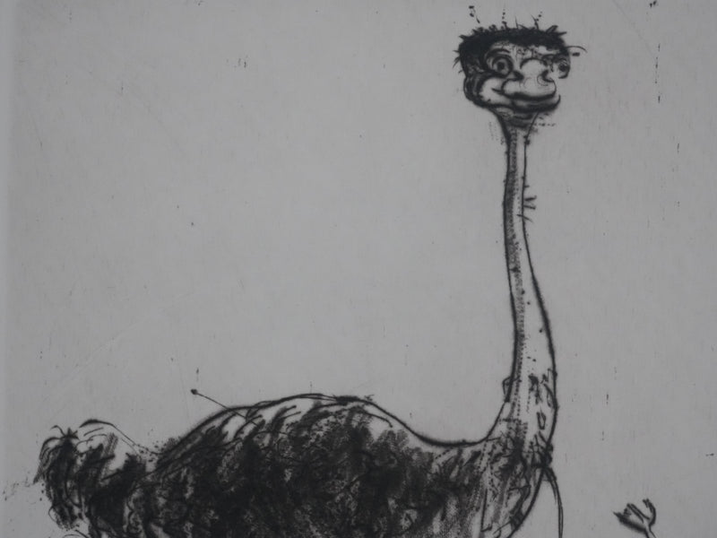 Modercai MOREH : Le dresseur du cirque, Gravure originale signée