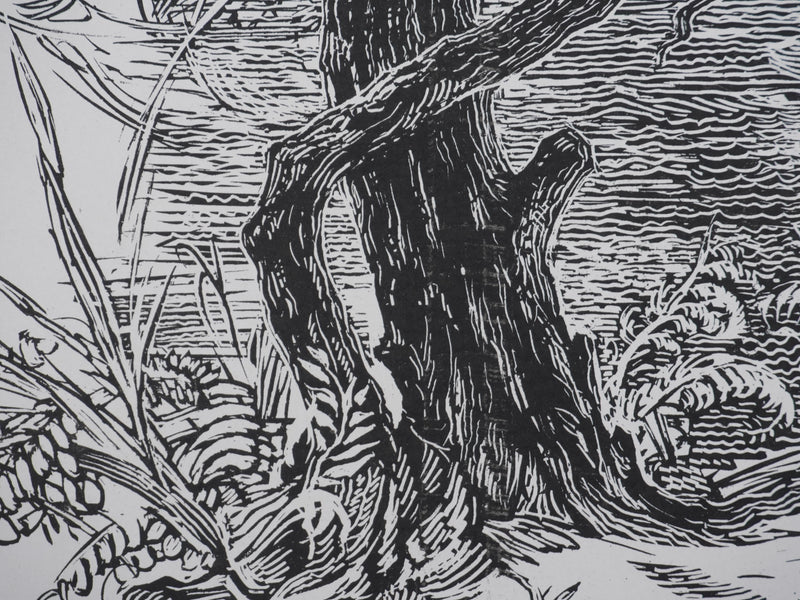 Léon HECK : Paysages mystique, Lithographie originale signée