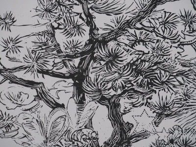 Léon HECK : Paysages mystique, Lithographie originale signée