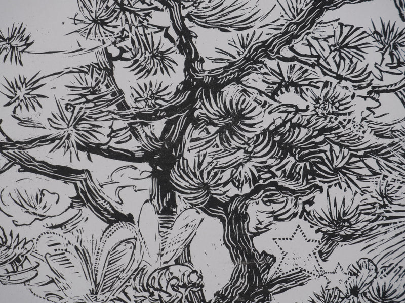 Léon HECK : Paysages mystique, Lithographie originale signée