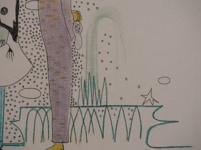 Marion TOURNON-BRANLY : Les amoureux, Gravure originale signée