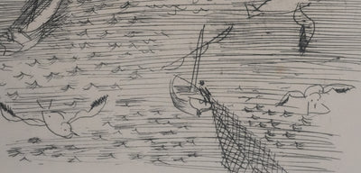 Raoul DUFY : Les chalutiers revenant de la pêche, Gravure originale signée