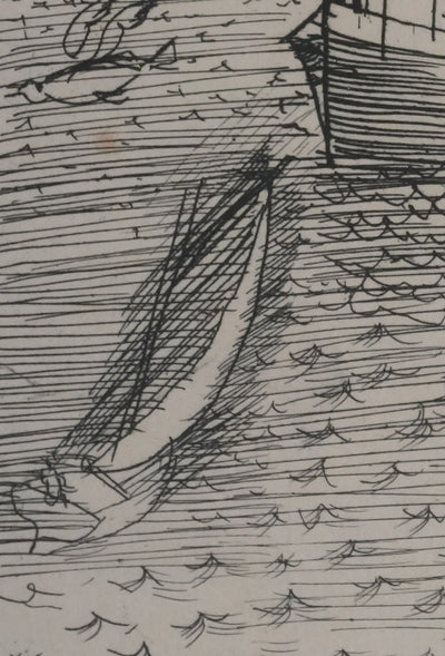 Raoul DUFY : Les chalutiers revenant de la pêche, Gravure originale signée