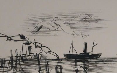 Raoul DUFY : Le retour de pêche, Gravure originale signée