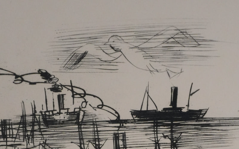 Raoul DUFY : Le retour de pêche, Gravure originale signée