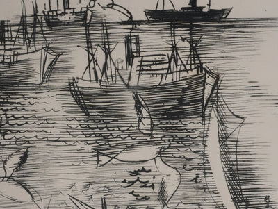 Raoul DUFY : Le retour de pêche, Gravure originale signée