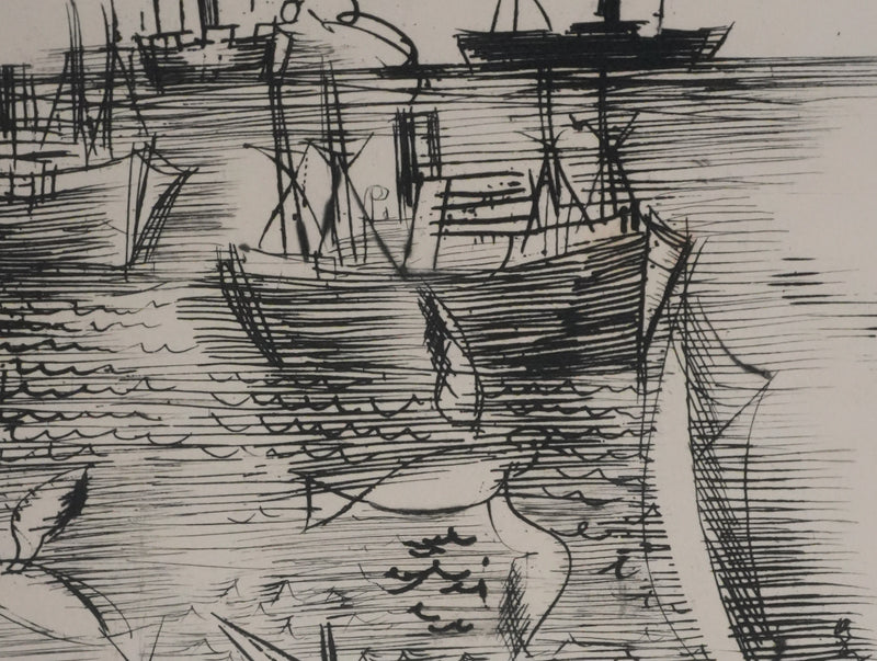 Raoul DUFY : Le retour de pêche, Gravure originale signée