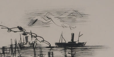 Raoul DUFY : Le retour de pêche, (Etat) Gravure originale signée