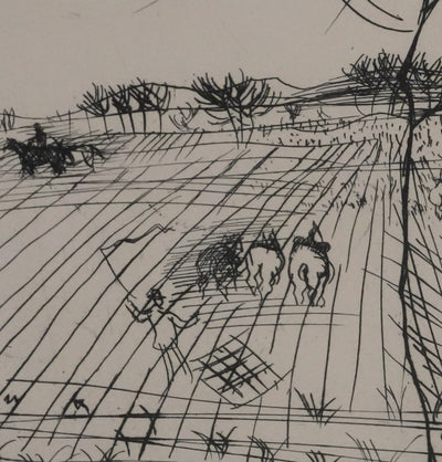 Raoul DUFY : Les champs au soleil, Gravure originale