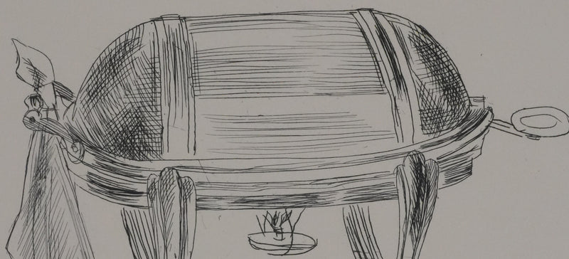 Raoul DUFY : La cuisine, Le dîner servi, Gravure originale