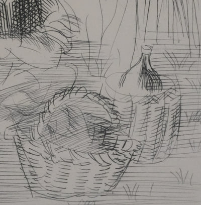 Raoul DUFY : Le pique-nique bucolique, Gravure originale