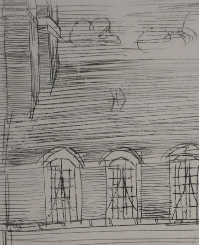 Raoul DUFY : Paris, L'Hôtel l'Ecu de France, Gravure originale