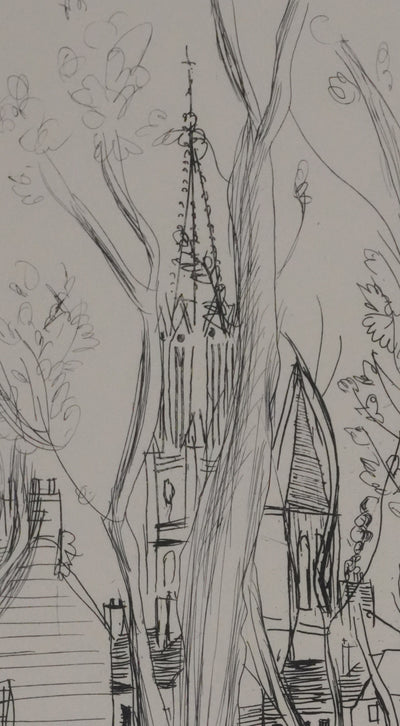 Raoul DUFY : Promenade dominicale au parc, Gravure originale