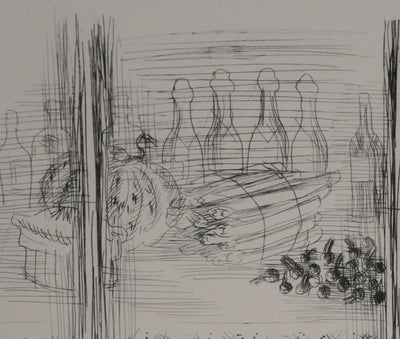 Raoul DUFY : La vitrine de l'épicerie, Gravure originale