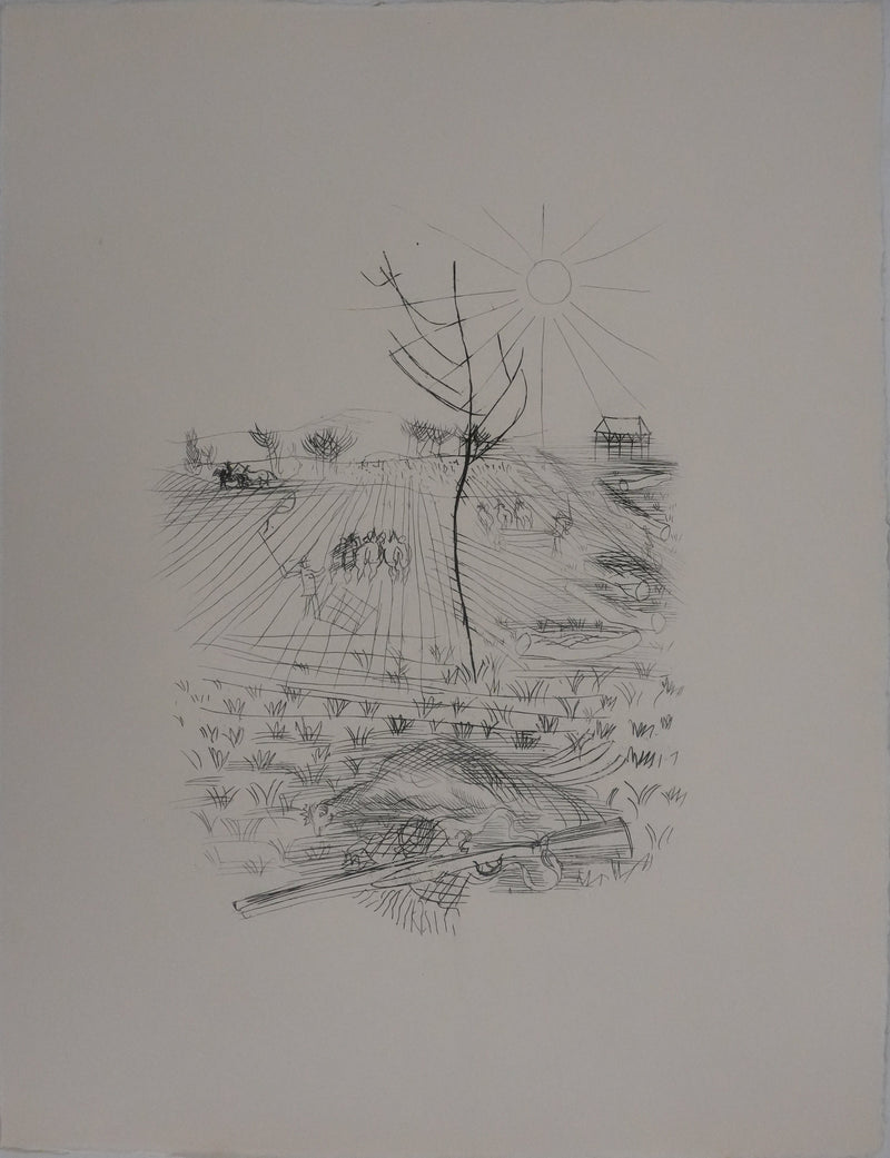 Raoul DUFY : La campagne en été, Gravure originale
