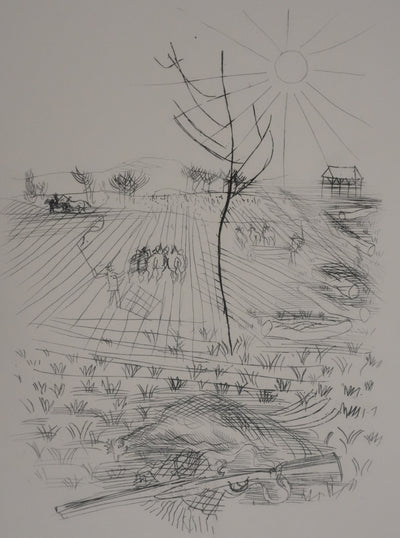 Raoul DUFY : La campagne en été, Gravure originale
