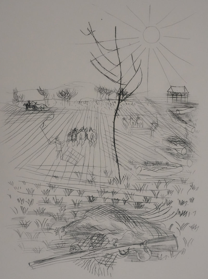 Raoul DUFY : La campagne en été, Gravure originale
