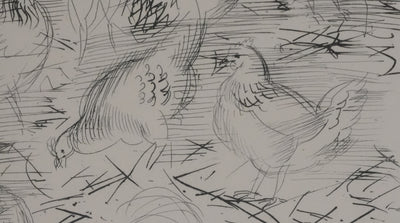 Raoul DUFY : Les poules de la basse-cour, Gravure originale