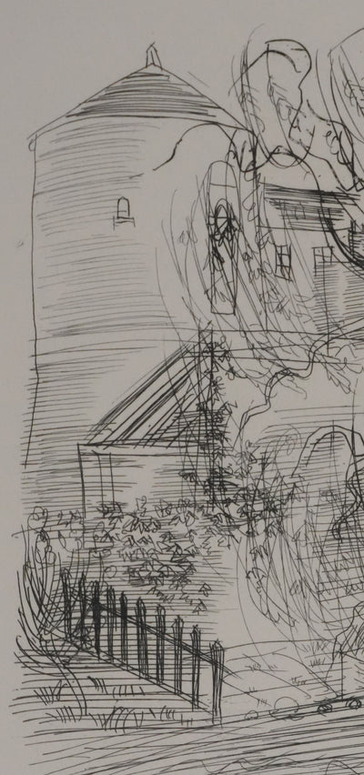 Raoul DUFY : La maison au bord de la rivière, Gravure originale