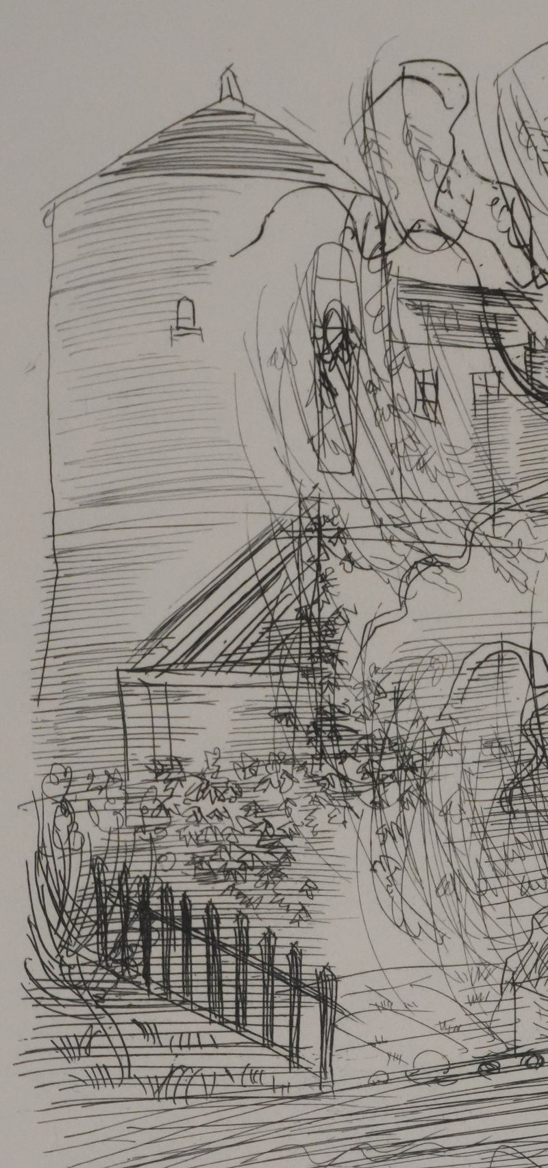 Raoul DUFY : La maison au bord de la rivière, Gravure originale