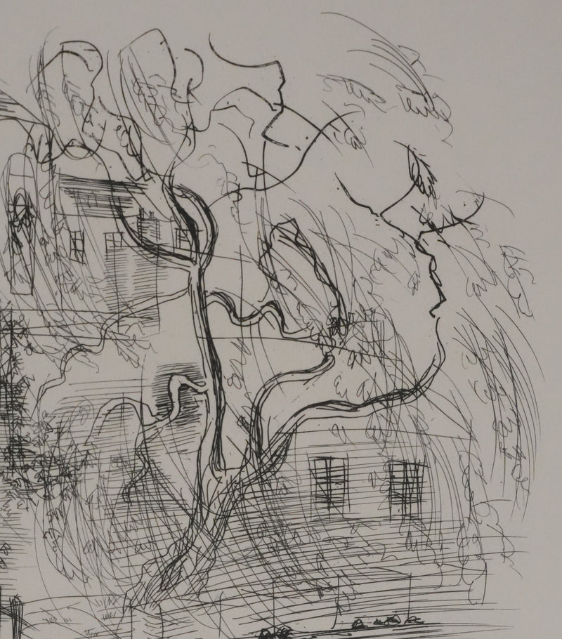 Raoul DUFY : La maison au bord de la rivière, Gravure originale