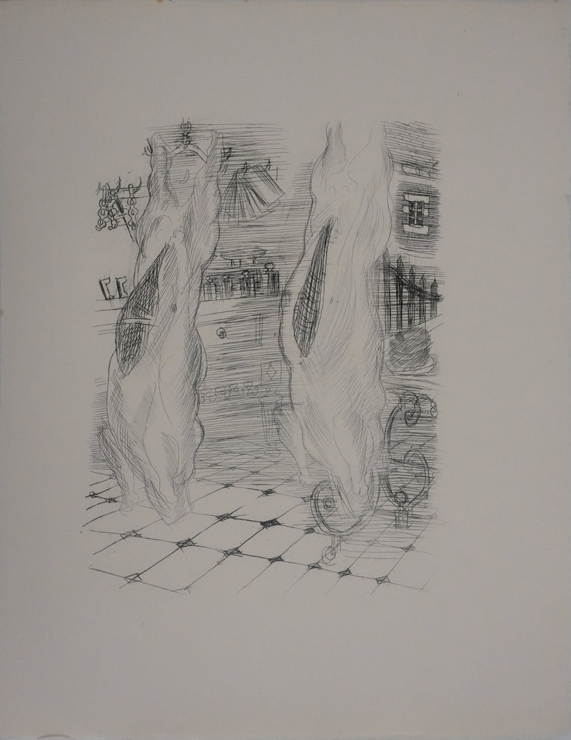 Raoul DUFY : La boucherie, Gravure original