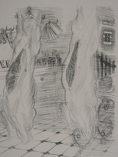 Raoul DUFY : La boucherie, Gravure original