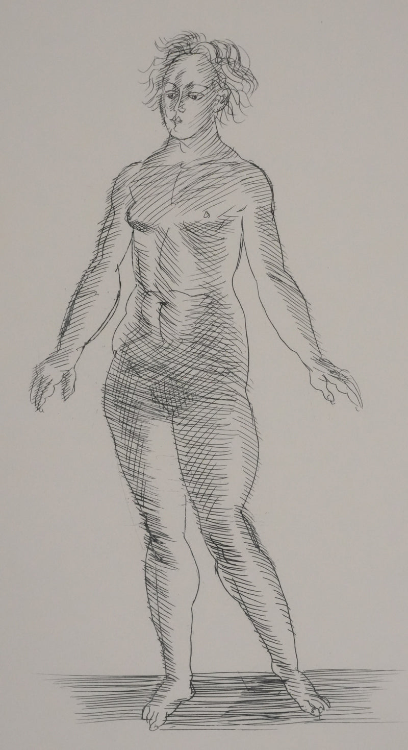 Raoul DUFY : Nu féminin, Allégorie de la vérité, Gravure original