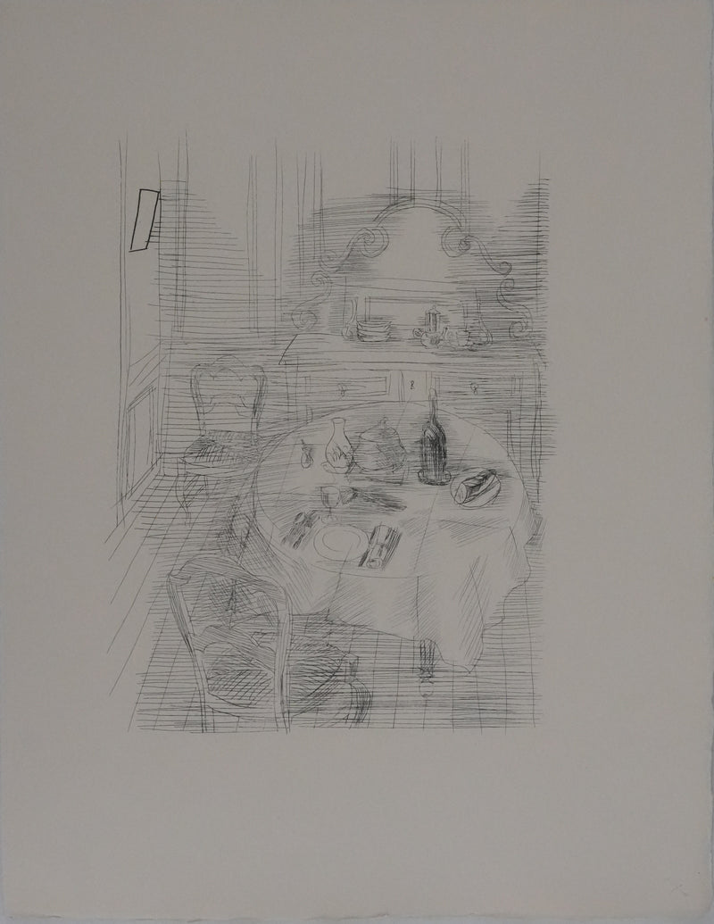 Raoul DUFY : Le repas est servi, Gravure original
