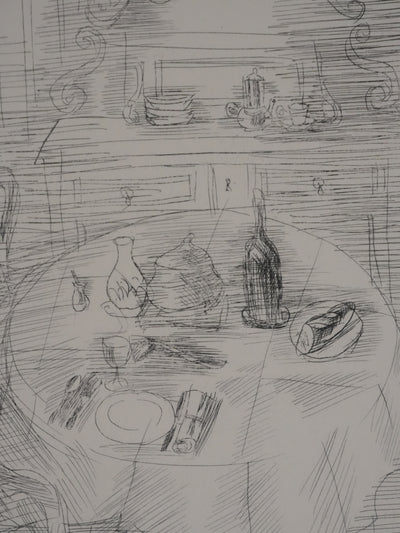 Raoul DUFY : Le repas est servi, Gravure original