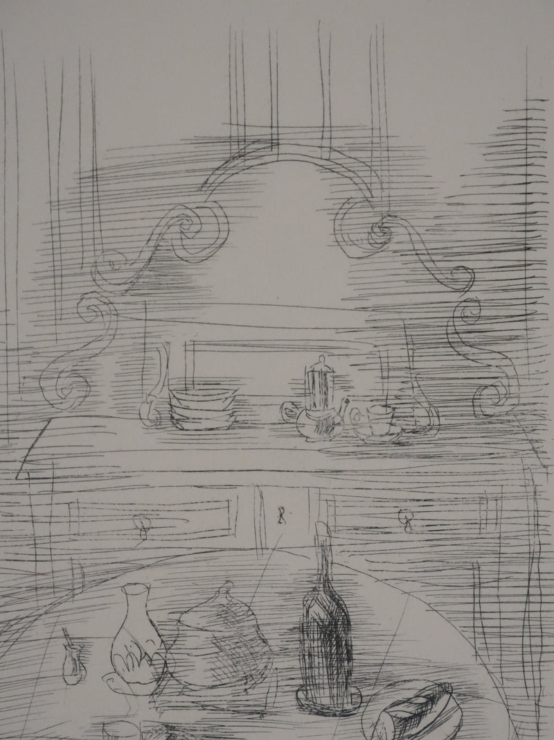 Raoul DUFY : Le repas est servi, Gravure original