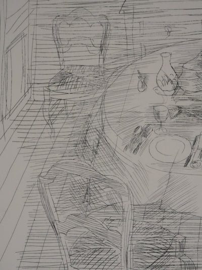 Raoul DUFY : Le repas est servi, Gravure original