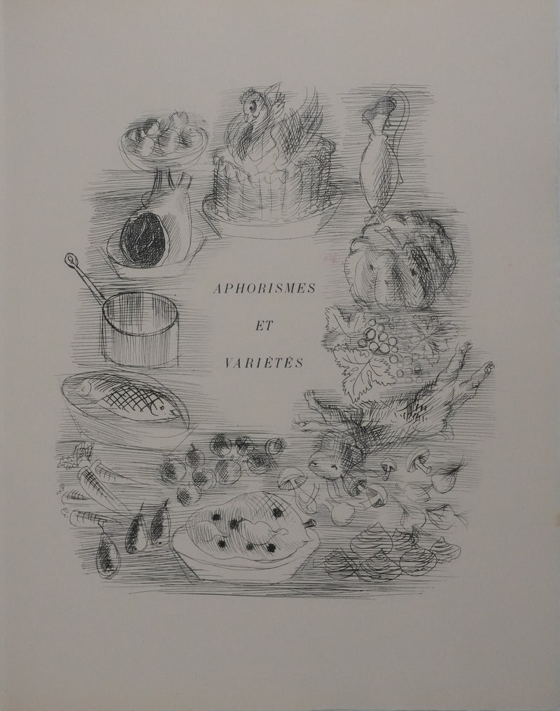 Raoul DUFY : Le banquet, Gravure original