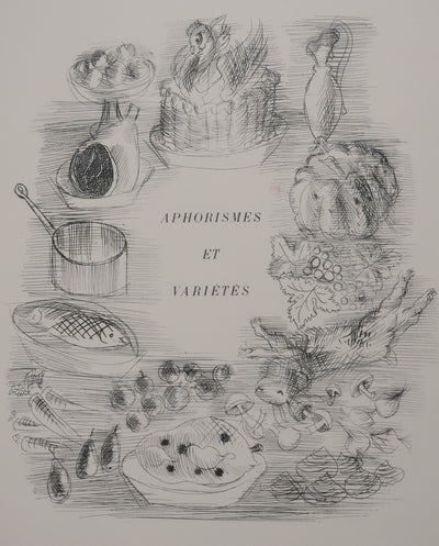 Raoul DUFY : Le banquet, Gravure original