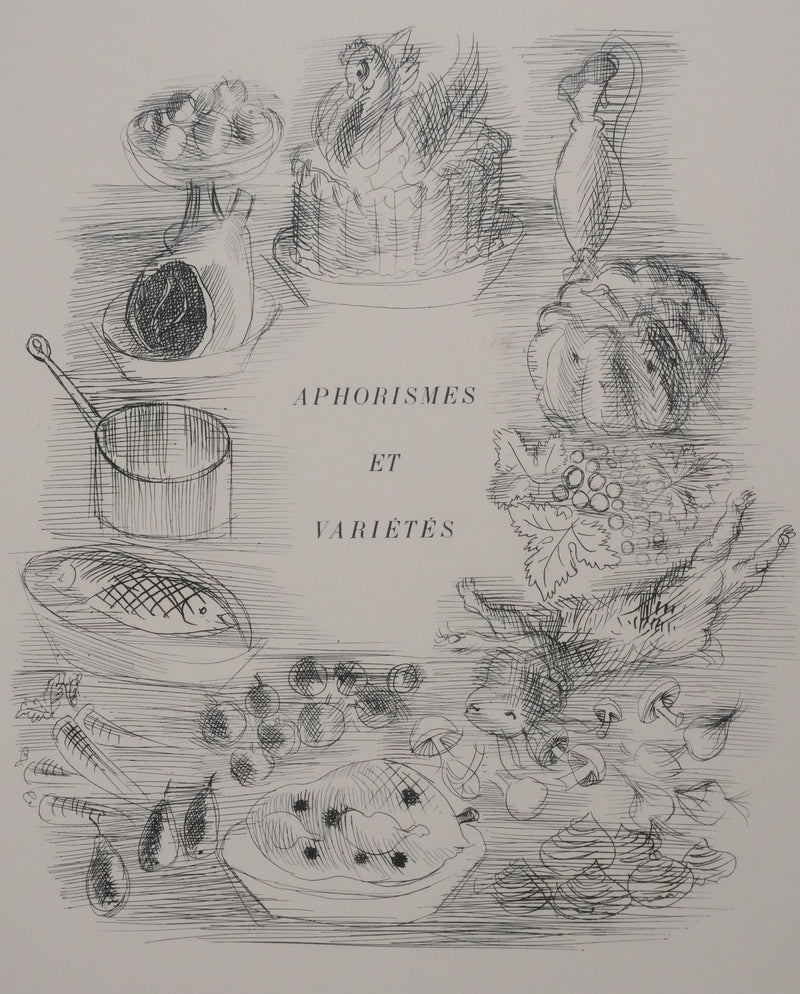 Raoul DUFY : Le banquet, Gravure original