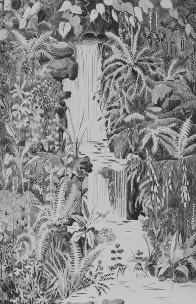 Camille COMBE : Au jardin des Plantes, Gravure originale signée