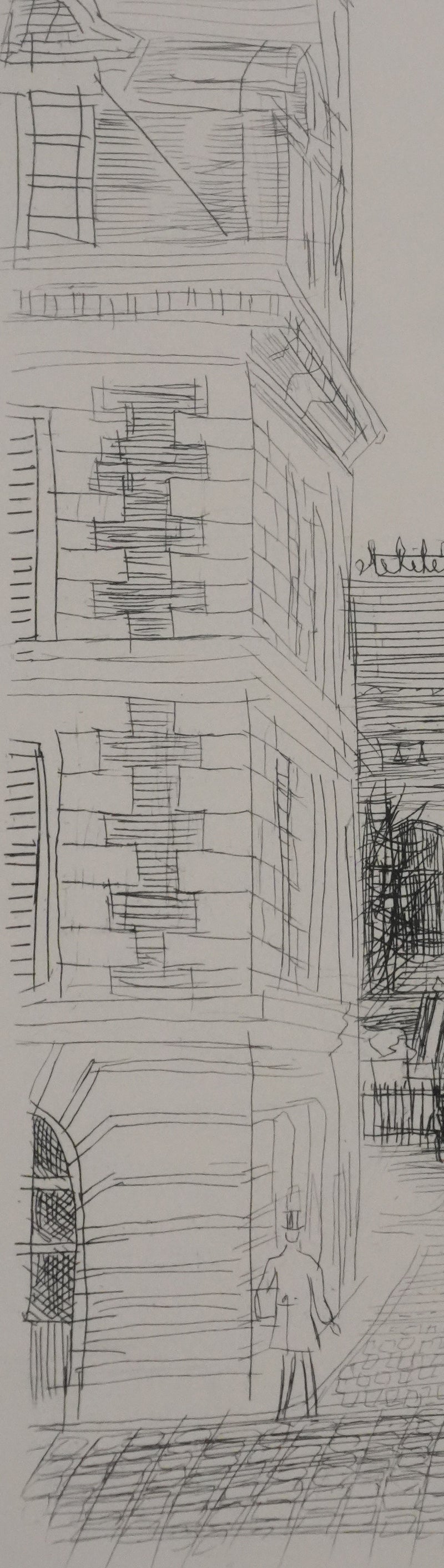 Raoul DUFY : Paris, La cours de Cassation, Gravure original