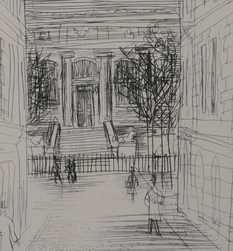 Raoul DUFY : Paris, La cours de Cassation, Gravure original