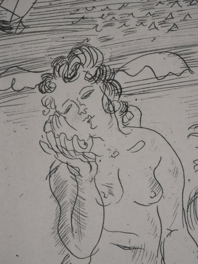 Raoul DUFY : L'après-midi à la plage, Gravure original