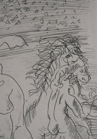 Raoul DUFY : L'après-midi à la plage, Gravure original